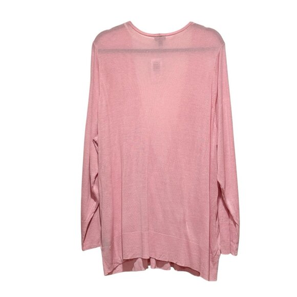 NWT Torrid Tissue Weight Pink Surplice Wrap V-Neck Womens Sweater Size 4 / 4X - Picture 4 of 10